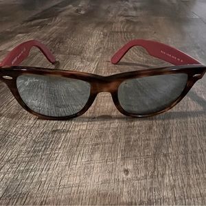 Ray-Ban Wayfarer Sunglasses - Tortoise/Grey/Red